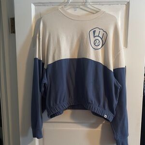 Milwaukee brewers cropped 47 sweatshirt size XL